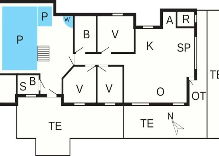 بيت للعطل 9 Person In Jerup-by Traum *